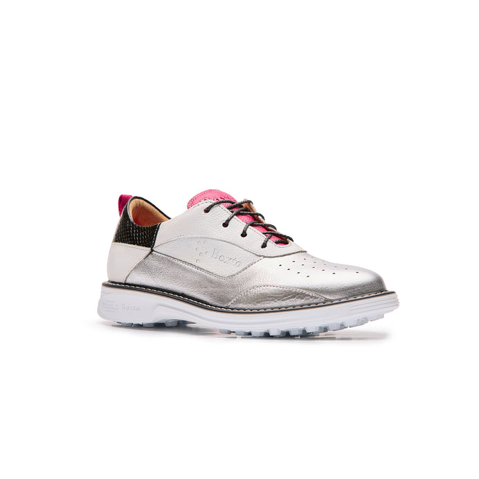 Inspiration Paris Spikeless Golf Shoes White Silver